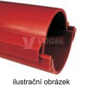 Chránička 06110/2 BA KOPOHALF, 750N, 97/110mm, červená, v rozloženém stavu, (dělená), PVC (délka 3m)