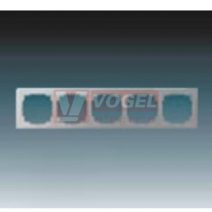 3901J-A00050 S1 Rámeček pětinásobný, pro vodorovnou i svislou montáž; světle šedá - Swing L