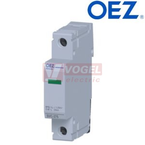 SVC-275- Svodič přepětí typ T2, Imax 20kA (8/20µs), pro síť TN-C, bez dálk.signalizace, max.trvalé prac.napětí 275V (38842)