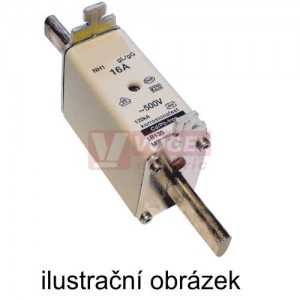 Pojistka PN1 32A gG EUROFUSE 500V "gG" typ N, velikost 1, stav pojistky - terč z čela