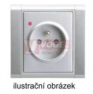 DA-275 PP1 TIME 02  zásuvka 1-nás. s přepěť.ochrannou, typ 3 (optická sign.poruchy) VÝROBA UKONČENA