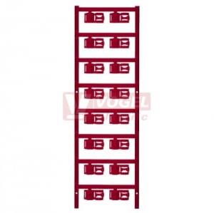 SFC 3/12 MC NE RT SlimFix Clip, označení vodičů a kabelů, průřez, červená, 4-10mm2, 12x12,5mm (1025240000)