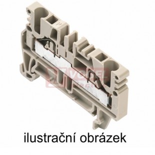 PDU 2,5/4 GN svorka řadová, PUSH-IN, 800V/32A, zelená, š=5,1mm (1026960000)