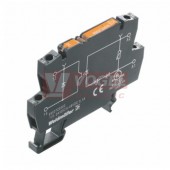 TOS  24VAC/48VDC 0,1A  TERMOPTO polovodičové relé, tranzistor 1xNO 100mA 5-48VDC, patice š=6,1mm, šroub. svorky (8950820000)