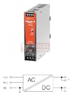 Zdroj spínaný 1f 24VDC  3,0A (PRO M, CP M SNT 70W) 85-264VAC/80-370VDC, v125xš33xh130mm (8951330000) NAHRADIT NA 1478100000