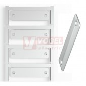 CC 15/60 04MM MC NE SI MultiCard, značení přístrojů ClipCard, štítek šedo-stříbrný s otvorem, v15mm x š60mm, PA66 (1059990000)