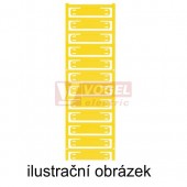 SFX 11/60 MC NE GE V0 štítek žlutý bez potisku SlimFix X, š/v 11x60mm, tisk.plocha 44x11mm, pro váz.páskou, pro průřez vodiče 16-500mm2, Polyamid 66 (1076890000)