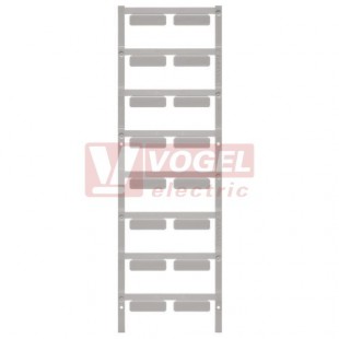 SM 27/8 MC NE GR MultiCard, značení přístrojů SwitchMark, bez potisku, štítek sv.šedý, v8mm x š27mm, PA66 (1079470000)