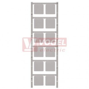 SM 27/27 K MC NE GR MultiCard, značení přístrojů SwitchMark, štítek sv.šedý v27mm x š27mm, samolepící, PA66 (1079520000)
