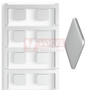 CC 15/17 MC NE GR MultiCard, značení přístrojů ClipCard, bez potisku, štítek sv.šedý, v15mm x š17mm, PA66 (1079530000)