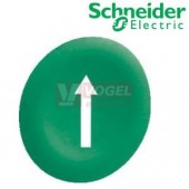 ZBA7335 Hmatník pro vícetlačítkové ovladací hlavice, symbol "bílá šipka", neprosvětlený, zelený kruh, (pouze na balení po 10ks)