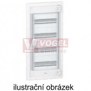 Rozvodnice  54M IP30 3ř PRAGMA (PRA25318) zapuštěná/bez dveří, plastová, švh 486x660x(86+43)mm - UKONČENO 2024 - nástupce PrismaSet XS