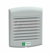 NSYCVF38M24DPF  Ventilátor s filtrem,  58m3/h,  24VDC, IP54, RAL7035, otvor 92x92mm