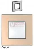 MGU670256 Unica Quadro - Krycí rámeček jednonásobný, Copper