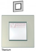 MGU670257 Unica Quadro - Krycí rámeček jednonásobný, Titanium