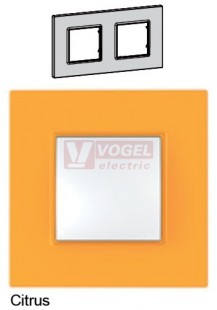 MGU470429 Unica Quadro - Krycí rámeček dvojnásobný, Citrus