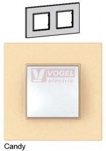 MGU470436 Unica Quadro - Krycí rámeček dvojnásobný, Candy