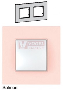 MGU470437 Unica Quadro - Krycí rámeček dvojnásobný, Salmon