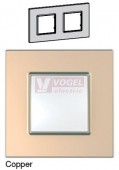 MGU670456 Unica Quadro - Krycí rámeček dvojnásobný, Copper