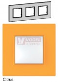 MGU470629 Krycí rámeček 3-nás., Citrus (UNICA Quadro), VÝROBA UKONČENA