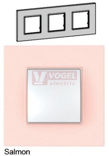 MGU470637 Unica Quadro - Krycí rámeček trojnásobný, Salmon