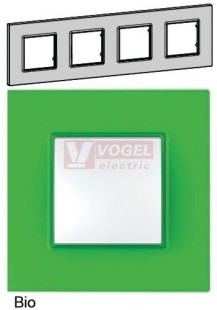 MGU470828 Krycí rámeček 4-nás., Bio (UNICA Quadro), VÝROBA UKONČENA