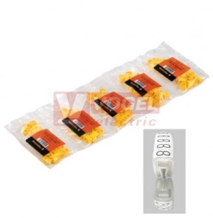 CLI C 1-6 GE/SW 22 MP CableLine, návlečka na kabely a vodiče s potiskem "22" (horiz.), žluto-černá, š/v 4,2x6mm, pro vodiče s průřezem 1,5-4mm2, průměr 2,5-5mm, PVC, měkké, bez kadmia, MultiPack (0252711543)