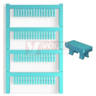 ESG B&R X20 MC NE BL MultiCard označení přístrojů, štítek modrý, 10 x 2,5 mm, PA 66, zasouvací (1001150001)