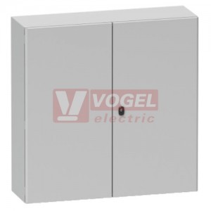 NSYS3D121040DP S3D, Rozváděč IP55 v1200xš1000xh400mm, mont.panel, RAL7035, 2-dvéřový