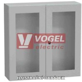 NSYS3D8825T    S3D, Rozváděč IP66 v800xš800xh250mm, bez mont.panelu, RAL7035, průhl.dveře