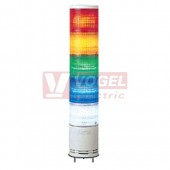 XVC1B5SK Smontovaný signální sloup, 100mm, LED, 24V, RU, OR, ZE, MO, BÍ, bzučák 70-85dB (svit trvalý/přerušovaný)