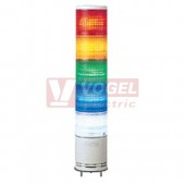 XVC1M5SK Smontovaný signální sloup, 100mm, LED, 100-240V, RU, OR, ZE, MO, BÍ, bzučák 70-85dB, (svit trvalý/přerušovaný)