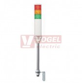 XVC4M35S Smontovaný signální sloup, 40mm, LED, 100-240V, RU, OR, ZE, bzučák 70-85dB, (svit trvalý/přerušovaný)