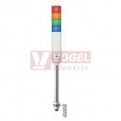 XVC4M45S Smontovaný signální sloup, 40mm, LED, 100-240V, RU, OR, ZE, MO, bzučák 70-85dB, (svit trvalý/přerušovaný)