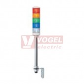 XVC4M5   Smontovaný signální sloup, 40mm, LED, 100-240V, RU, OR, ZE, MO, BÍ, pro montáž na podstavec 17mm, (svit trvalý)