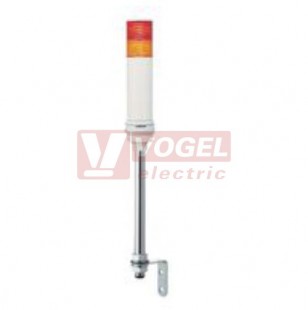 XVC6B25S  Smontovaný signální sloup, 60mm, LED, 24V, RU, OR, bzučák 70-85dB, (svit trvalý/přerušovaný), pro montáž na podstavec 22mm