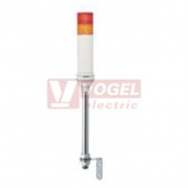 XVC6B25S  Smontovaný signální sloup, 60mm, LED, 24V, RU, OR, bzučák 70-85dB, (svit trvalý/přerušovaný), pro montáž na podstavec 22mm