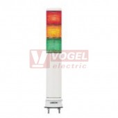 XVC6B35SK Smontovaný signální sloup, 60mm, LED, 24V, RU, OR, ZE, bzučák 70-85dB, (svit trvalý/přerušovaný), montáž na objímku