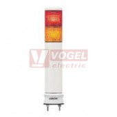 XVC6M25SK Smontovaný signální sloup, 60mm, LED, 100-240V, RU, OR, bzučák 70-85dB, (svit trvalý/přerušovaný), montáž na objímku