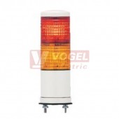 XVC6M2K   Smontovaný signální sloup, 60mm, LED, 100-240V, RU, OR, trvale svítící, pro montáž na objímku