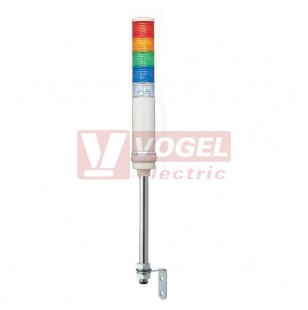 XVC6M5    Smontovaný signální sloup, 60mm, LED, 100-240V, RU, OR, ZE, MO, BÍ, (svit trvalý), pro montáž na podstavec 22mm