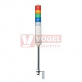 XVC6M55S  Smontovaný signální sloup, 60mm, LED, 100-240V, RU, OR, ZE, MO, BÍ, bzučák 70-85dB, (svit trvalý/přerušovaný), pro montáž na podstavec 22mm