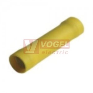 SIK 6   Lisovací spojka izolovaná sériová,  4,0-6,0mm2, izolace PVC žlutá, tepl.stálost -10 až +75°C