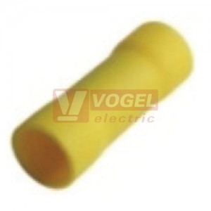 SIP 6   Lisovací spojka izolovaná paralelní,  4,0-6,0mm2, izolace PVC žlutá, tepl.stálost -10 až +75°C