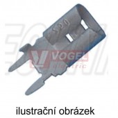 MOLC 68 Letovací plochá objímka cínovaná 6,3x0,8mm, do plošného spoje