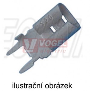 MOLC 68 Letovací plochá objímka cínovaná 6,3x0,8mm, do plošného spoje