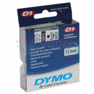 DYMO S0720530 45013 páska plastová 12mm, černá na bílém, L=7m