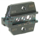 C1-SK 410 Čelisti k lisovacím kleštím LK-1 na soustružené kontakty, pro průřezy 4,0-10mm2, tvar slisu čtverec