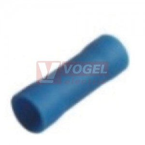 SIP 2,5 Lisovací spojka izolovaná paralelní, 1,5-2,5mm2, izolace PVC modrá, tepl.stálost -10 až +75°C