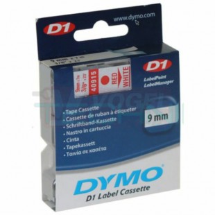 DYMO S0720700 40915 páska plastová 9mm, červená na bílém